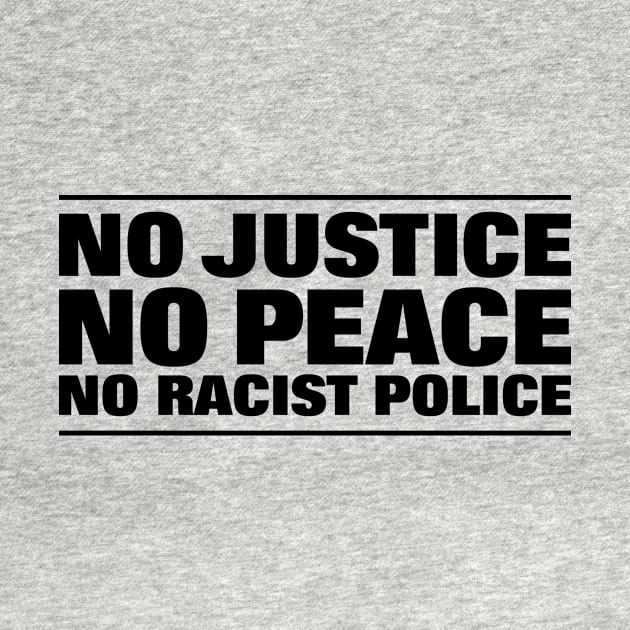 NO JUSTICE NO PEACE NO RACIST POLICE by blacklives